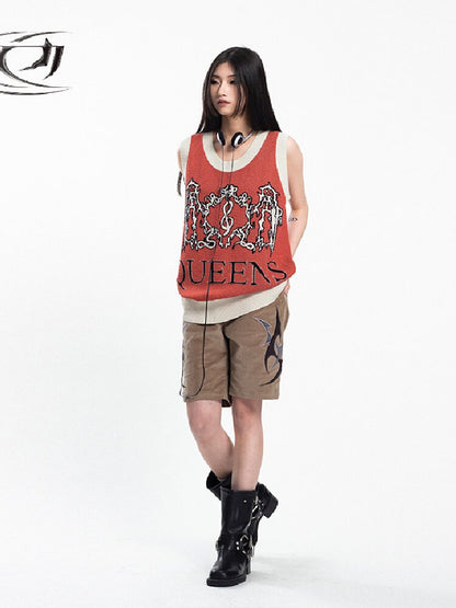 Retro Queens Dragon Jacquard Vest【s0000018045】