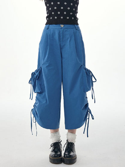 Lazy Summer Drawstring Casual Pants【s0000017263】