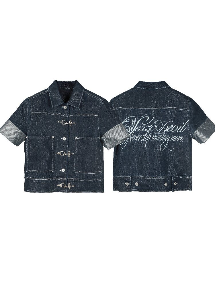 Silver Thread Raw Denim Cow Jacket【s0000016294】