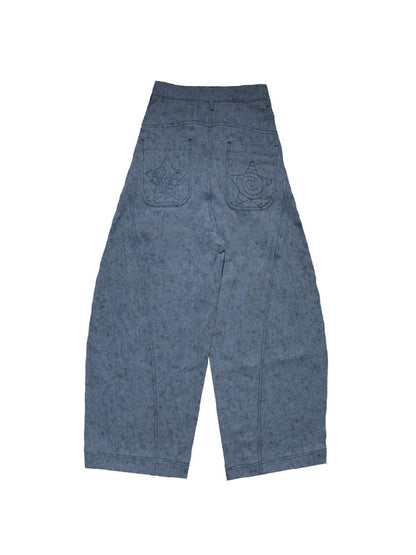 Stars Old Illustration Wide Leg Pants【s0000012202】