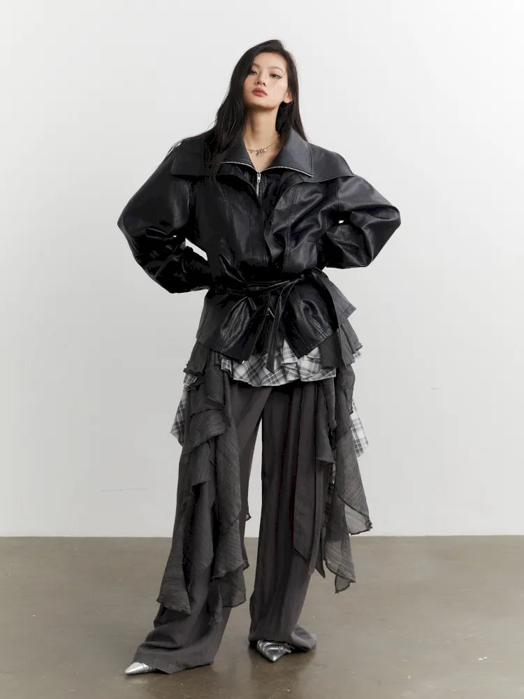 Stitching Irregular Ruffle Versatile Sundress【s0000014033】