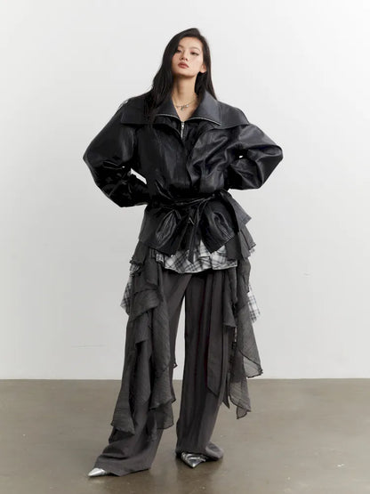 Stitching Irregular Ruffle Versatile Sundress【s0000014033】