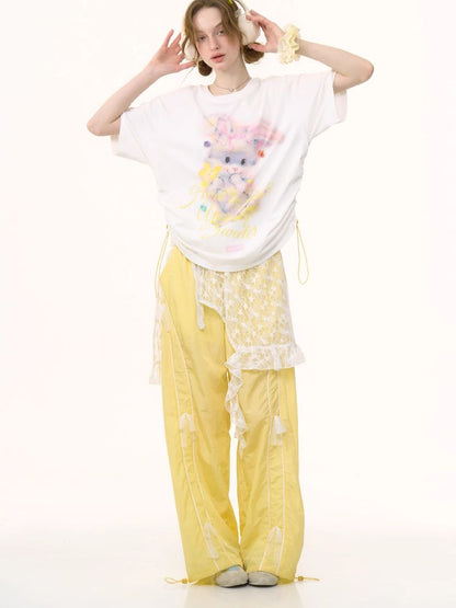 Lace Irregular Hem One Piece【s0000012227】