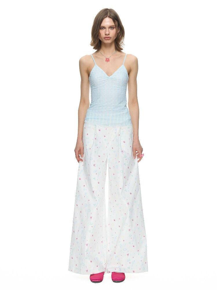 Kitten Full Print Wide Leg Pant【s0000015866】