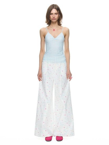 Kitten Full Print Wide Leg Pant【s0000015866】