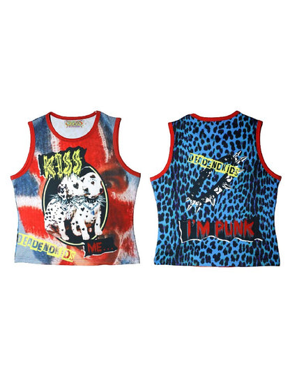 American Print Stretch Slim Vest【s0000016698】