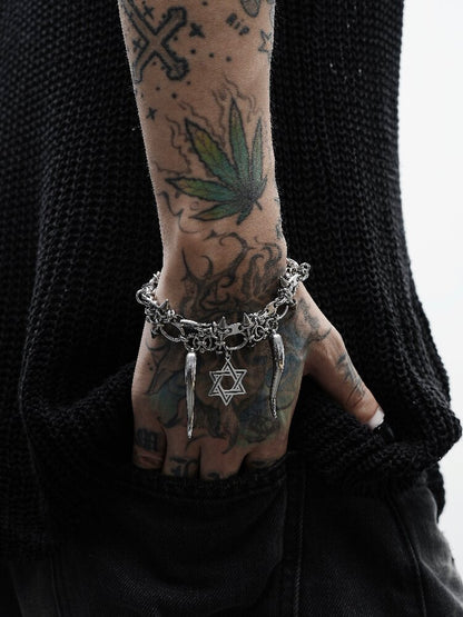 Heavy Gothic Rivet Bracelet【s0000018999】