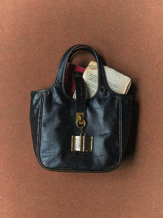 Matte Cowhide Vintage Basket Bag【s0000017914】