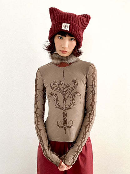 Slim Bottom Long Sleeve T-Shirt【s0000011640】