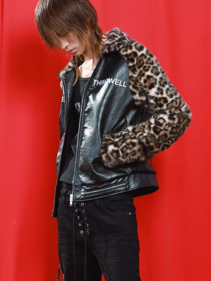 Leopard Print Stand Collar Jacket【s0000019110】