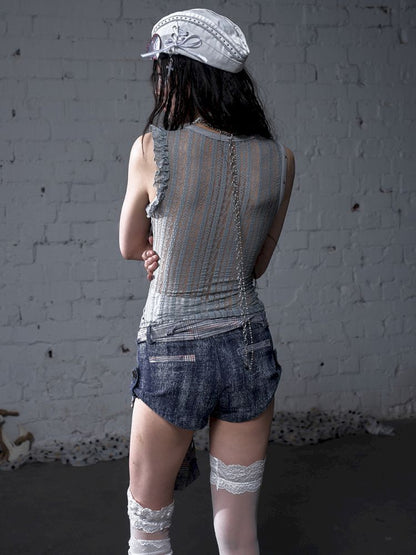 Slim-Fit Low-Waist Hot Girl Hot Pants【s0000012777】