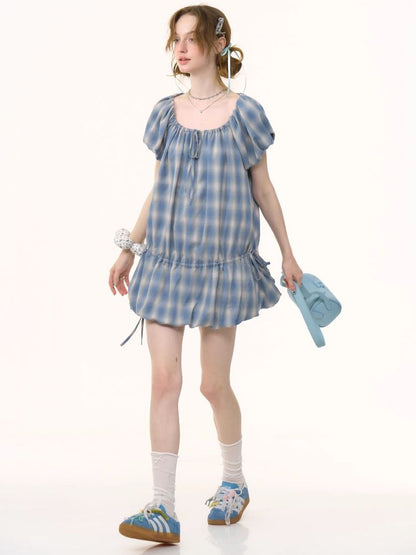 Bubble Short Sleeve Dress【s0000012222】