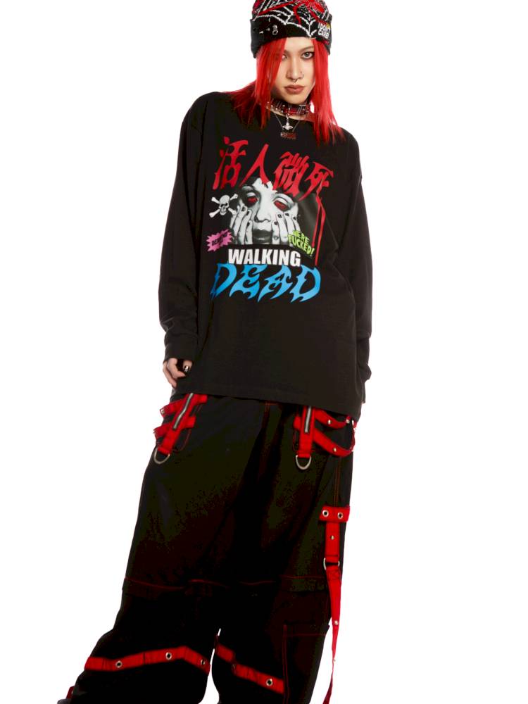 American punk subculture long-sleeved sweatshirt【s0000014376】