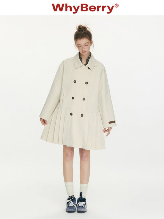 Moonlight Concerto Pleated Coat【s0000015668】