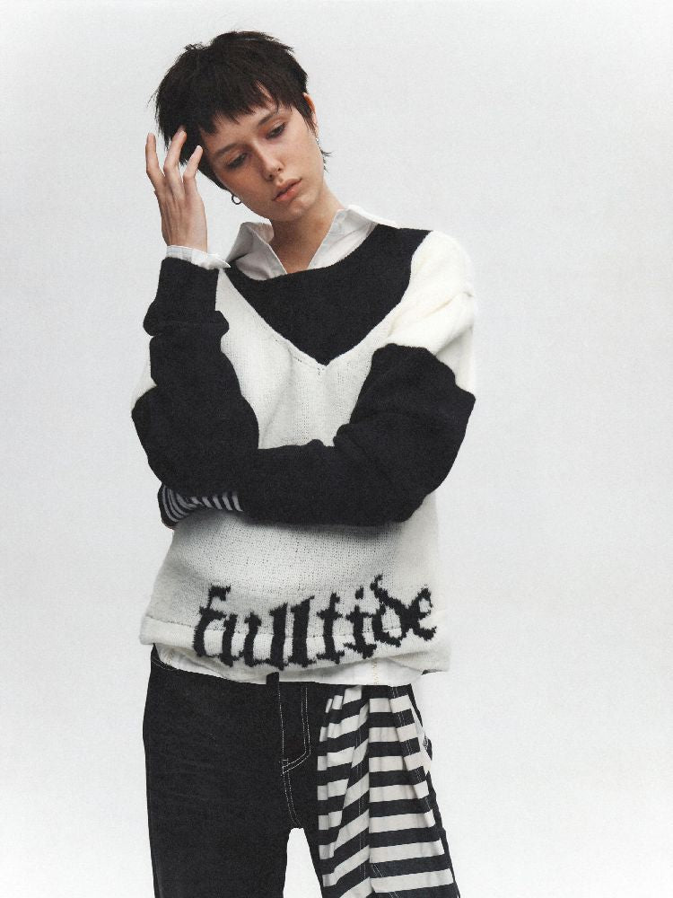 Graffiti Coat Loose Sweater【s0000011628】