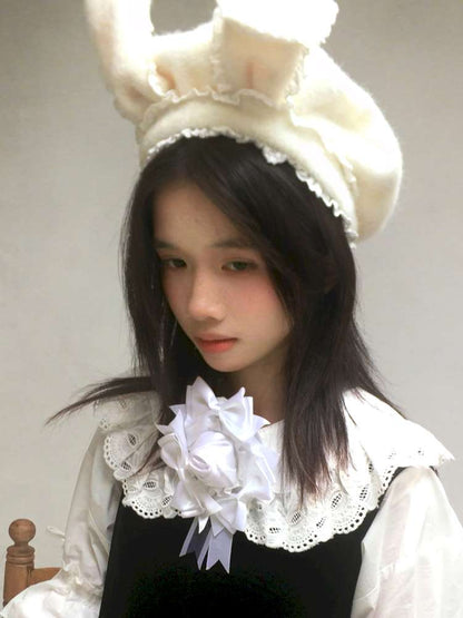 Strawberry Bow Rose Brooch Badge【s0000014942】