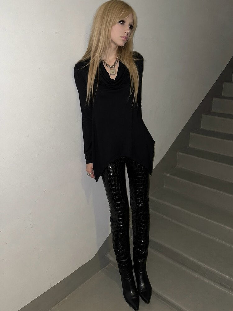 Swing Collar Irregular Wool Sweater【s0000019005】