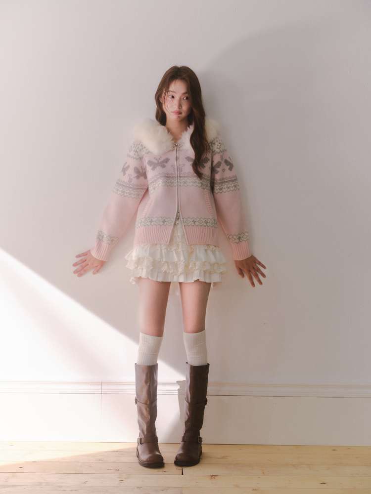 Long-Sleeve Knit Cardigan【s0000014609】