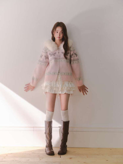 Long-Sleeve Knit Cardigan【s0000014609】