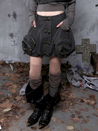 Workwear Flower Bud Skirt【s0000014463】