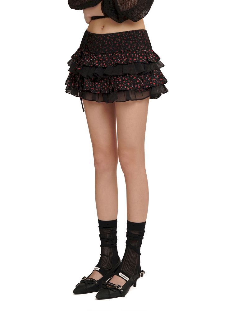 Anti-exposure pleated short skirt【s0000012557】