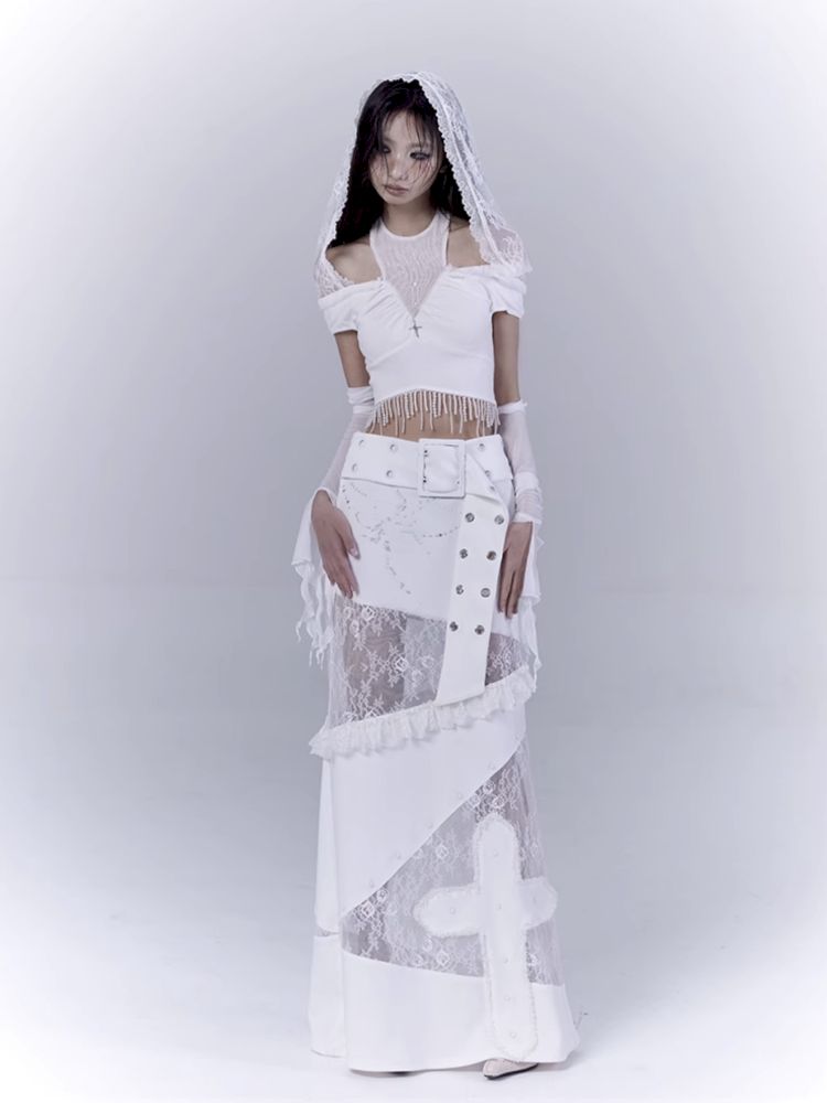 Low waist thin straight long skirt【s0000012381】