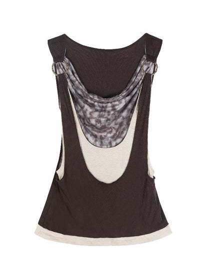 Original Irregular Sleeveless Vest Top【s0000016882】