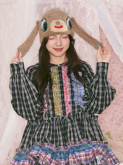 Caramel Brown Long Ears Plush Rabbit Hat【s0000014825】