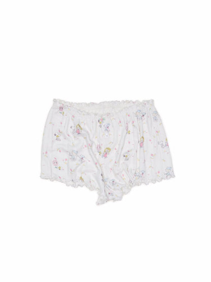 Floral Summer Pajama Shorts Set【s0000016923】