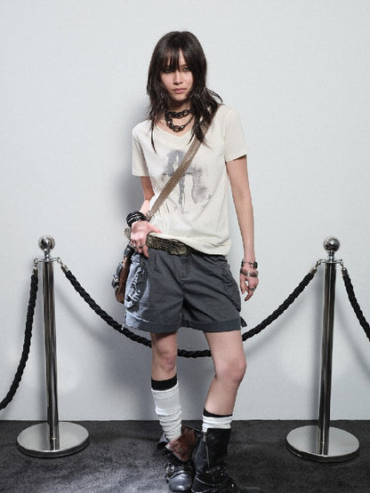 Washed Street Multi Pocket Shorts【s0000016229】