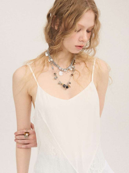 Lace Irregular Patchwork Dress【s0000015411】