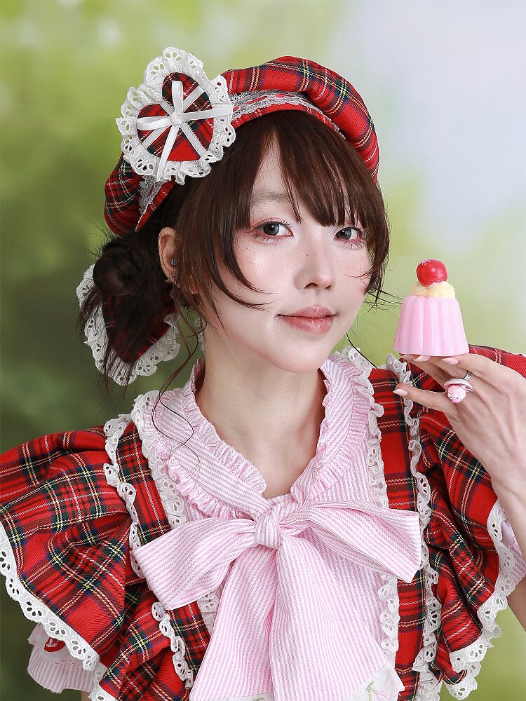 Red Vintage Antique Lolita Beret【s0000016558】