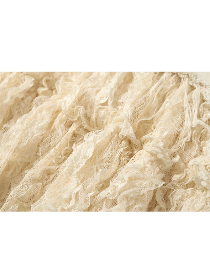 Lace Mesh Half Skirt【s0000011431】