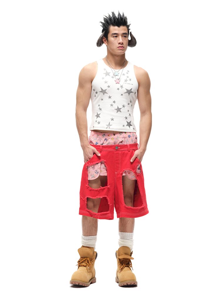 Pentagram Ribbed Vest【s0000012600】