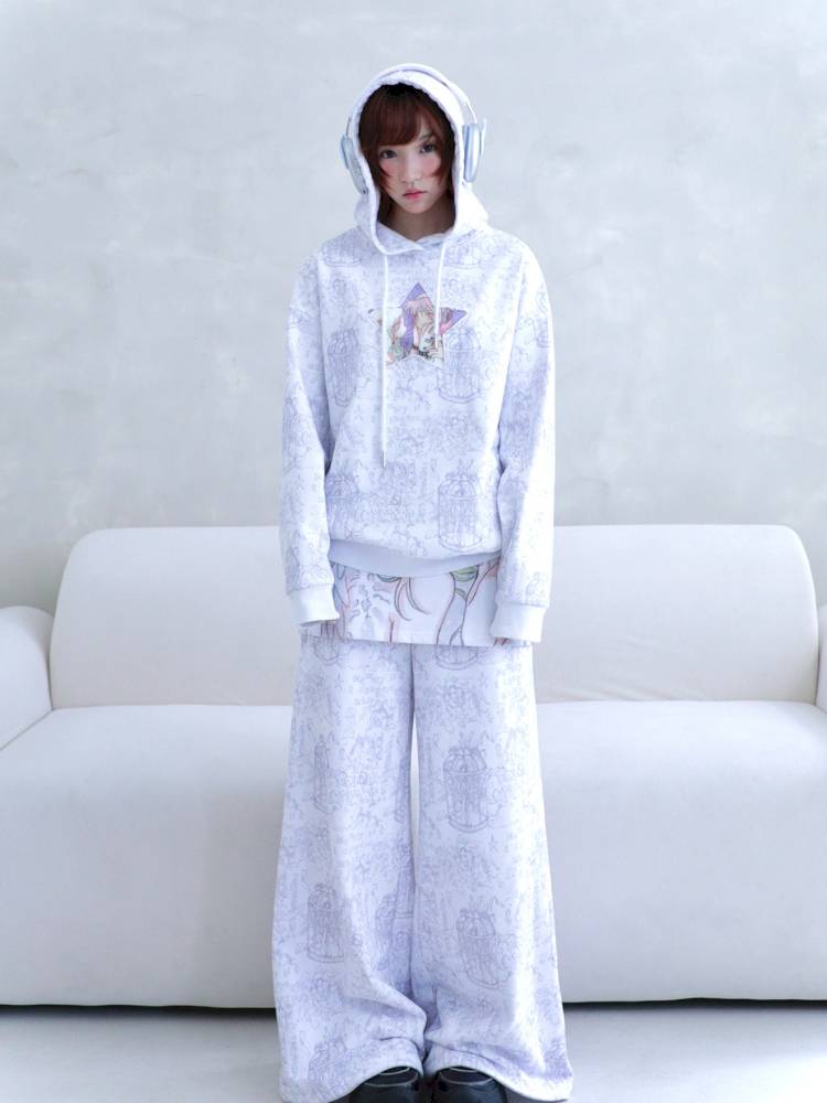 Star-Print Hoodie【s0000014438】