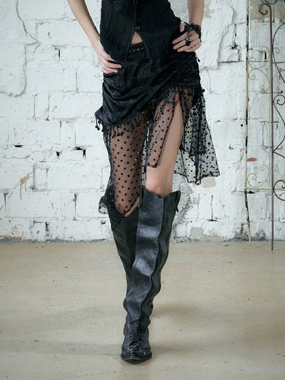 French Palace Satin Mermaid Skirt【s0000017238】