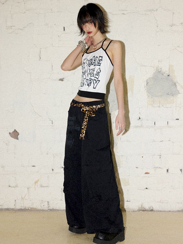 Fake two-piece manga camisole【s0000012425】