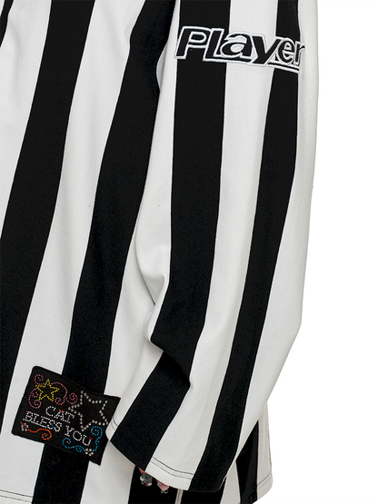 Black and white POLO Collar Ballgown【s0000011606】