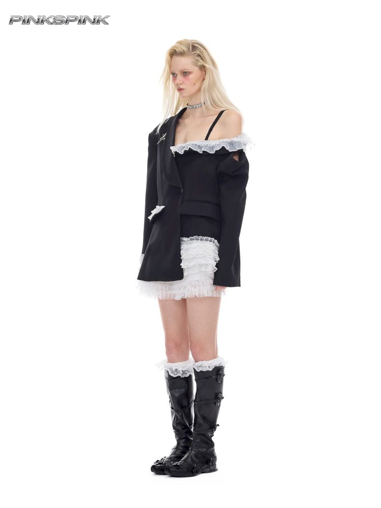 Sexy silhouette punk ballet suit【s0000012983】