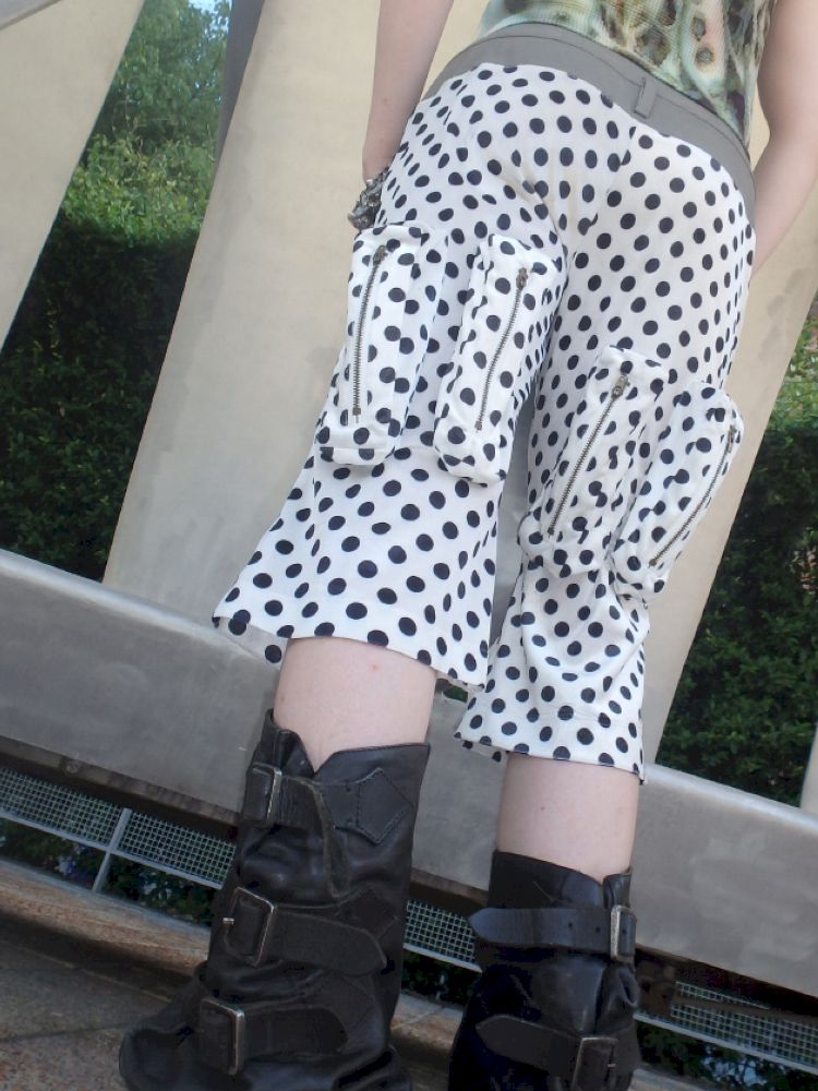 Polka dot wide-leg casual pants【s0000013180】