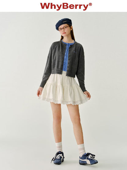 Short Solid Color Knit Sweater【s0000011966】