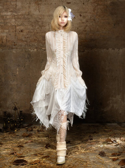 Romantic Palace Midi Skirt【s0000018377】