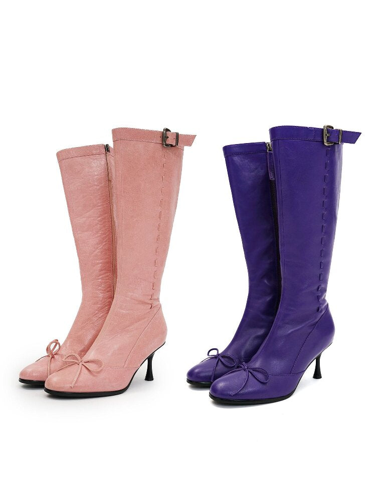 Sheepskin Ballet Stiletto Boots【s0000016129】