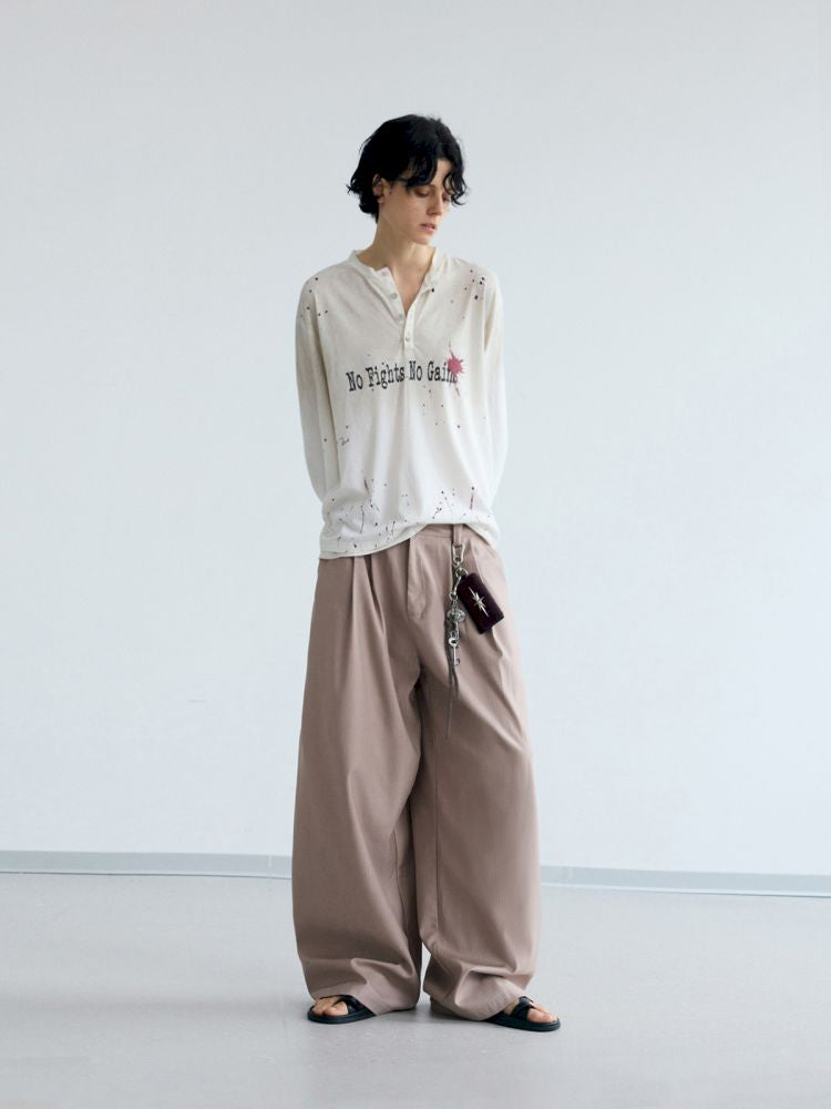 Drape Straight Leg Western Pants【s0000012472】