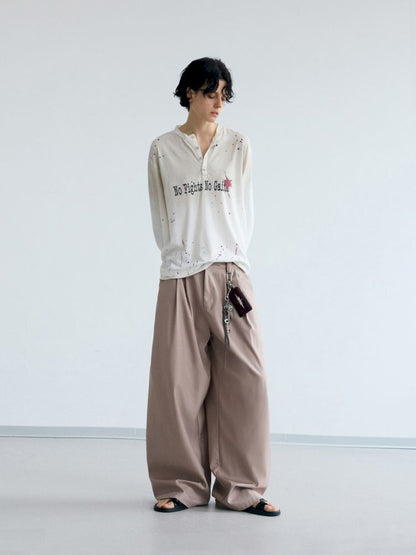 Drape Straight Leg Western Pants【s0000012472】