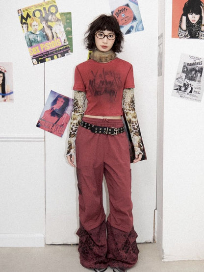 Fake two pieces long-sleeved T-shirt【s0000012274】