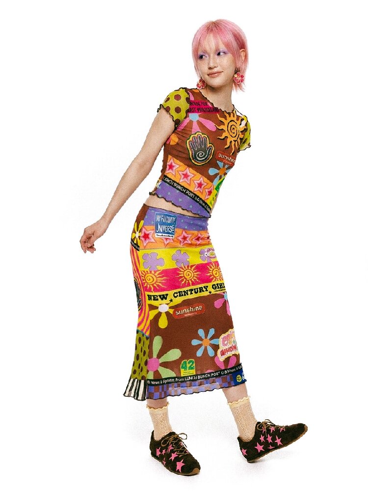 Dopamine American Vintage Mesh Mermaid Dress【s0000017632】