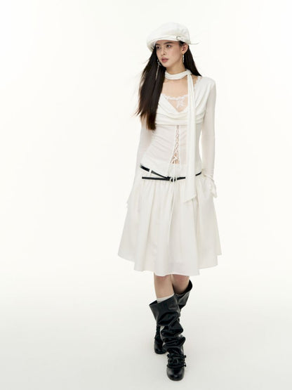 Tencel swing collar bottoming shirt【s0000013745】