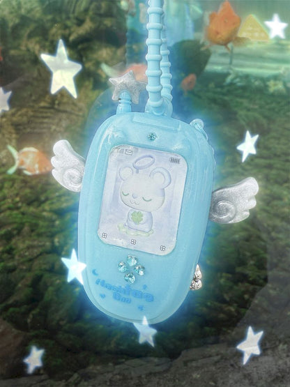 Clover Wings Angel Vintage Cell Phone Pendant【s0000012203】