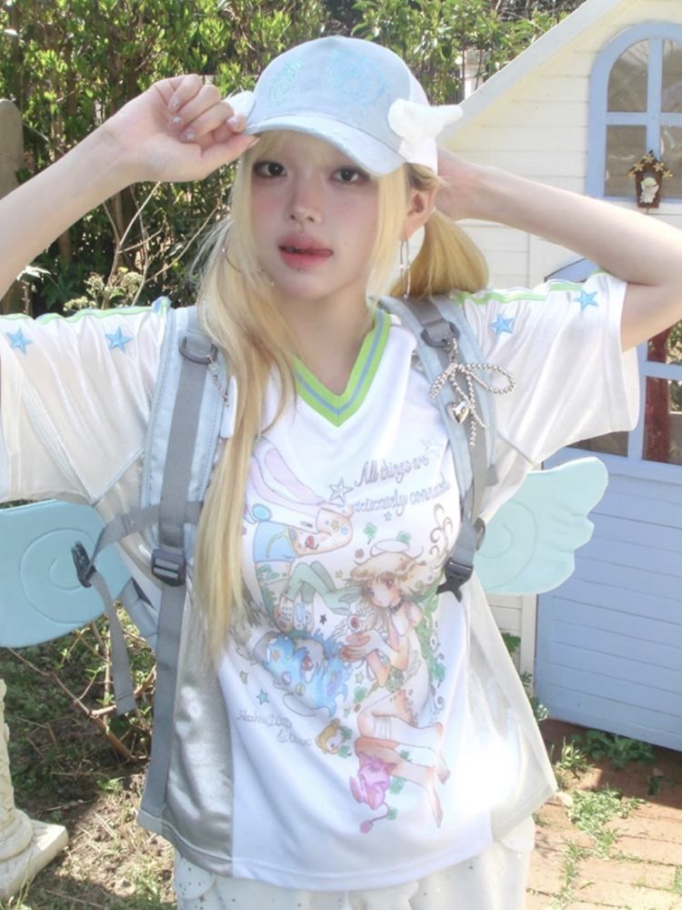 Patchwork Short Sleeve Jersey【s0000012338】